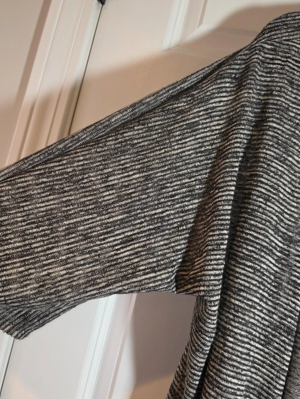 Lularoe Black And Gray Open-Front Women’s Cardigan Sweater S